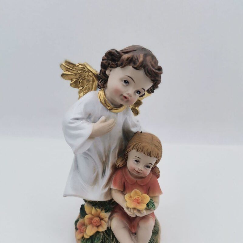 ANGEL DE LA GUARDA CON NIÑA 11 CM