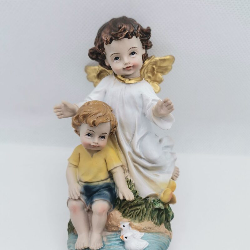 ANGEL DE LA GUARDA CON NIÑO 11 CM