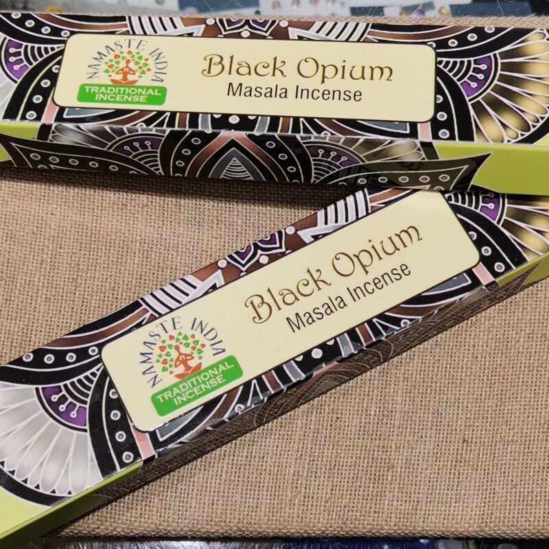 INCIENSO NAMASTE INDIA OPIUM NEGRO