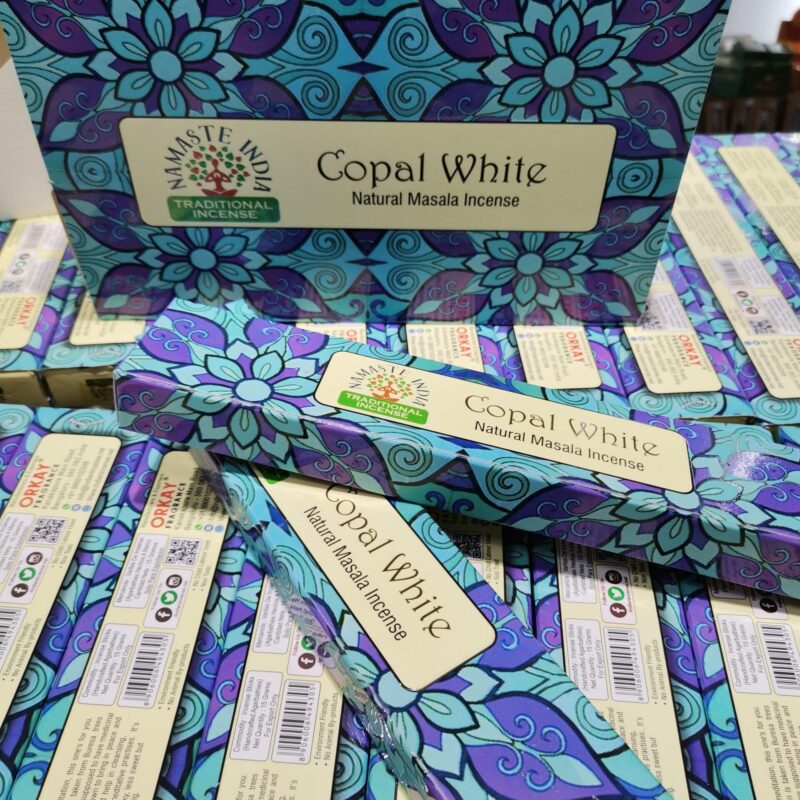 INCIENSO NAMASTE INDIA COPAL BLANCO