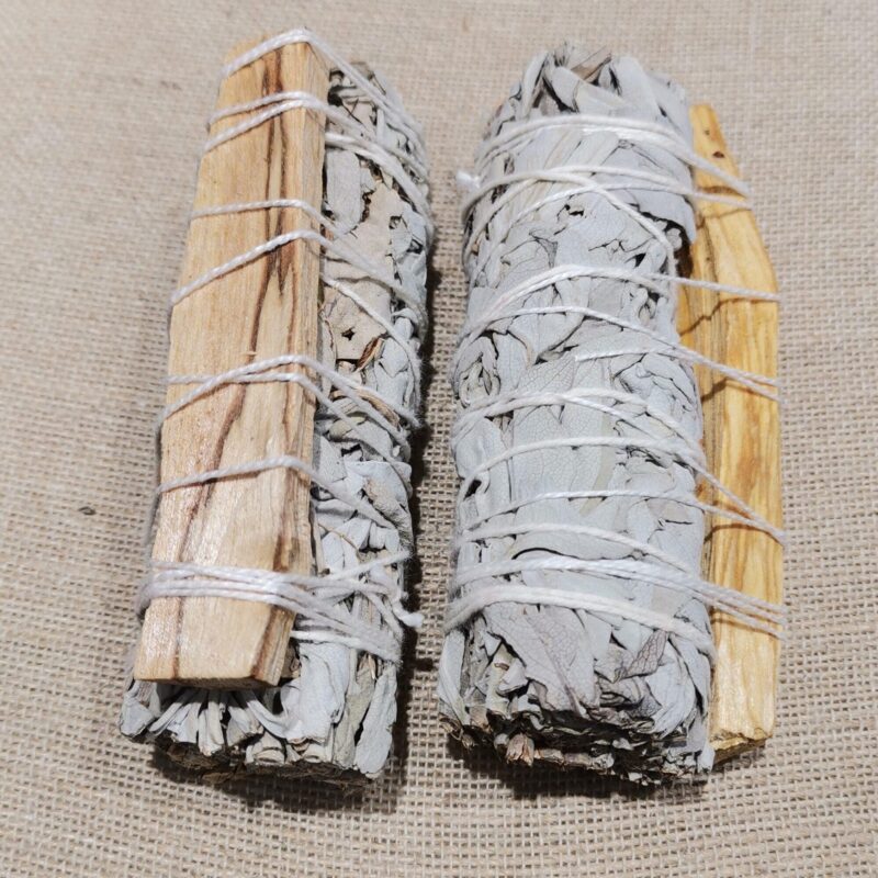 SAHUMERIO ATADILLO SALVIA BLANCA Y PALO SANTO