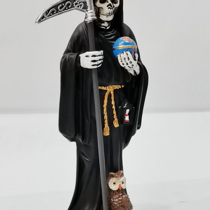 SANTA MUERTE NEGRA 15 CM