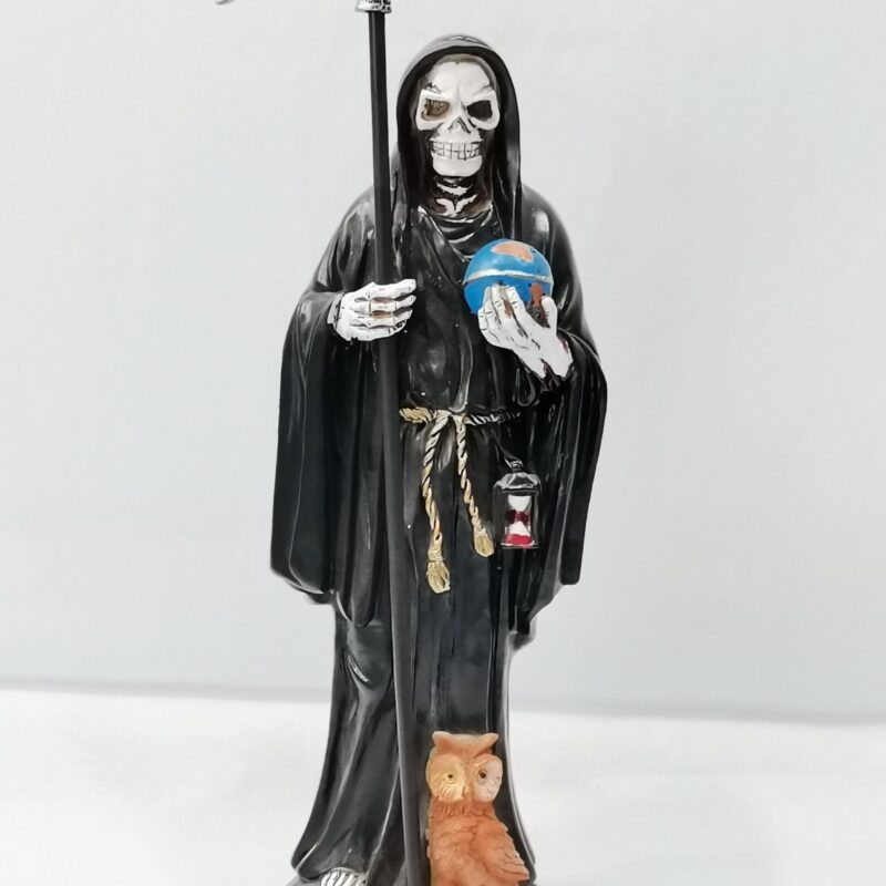 SANTA MUERTE NEGRA 30 CM
