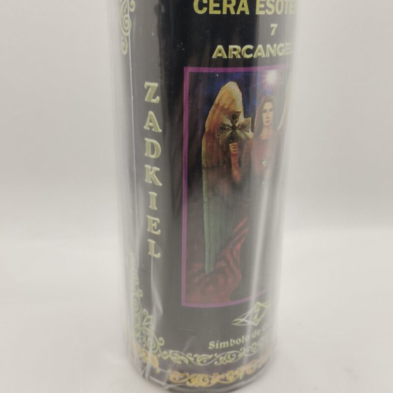 VELON ARCANGEL ZADQUIEL CON ACEITE ESOTERICO