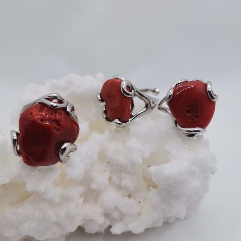 ANILLO CORAL PLATA
