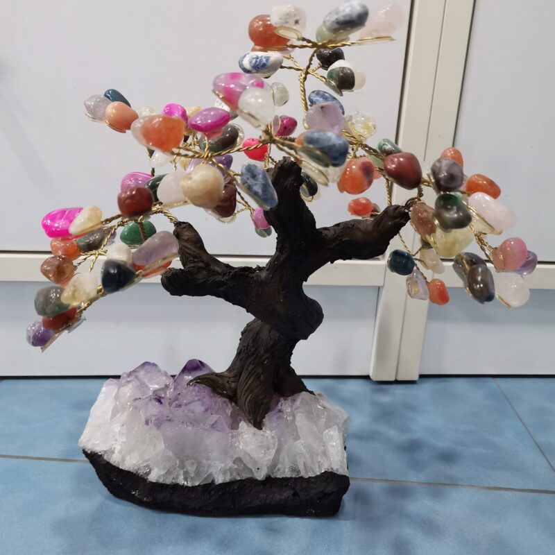 ARBOL DE MINERAL AMATISTA Y 7 CHAKRAS 210