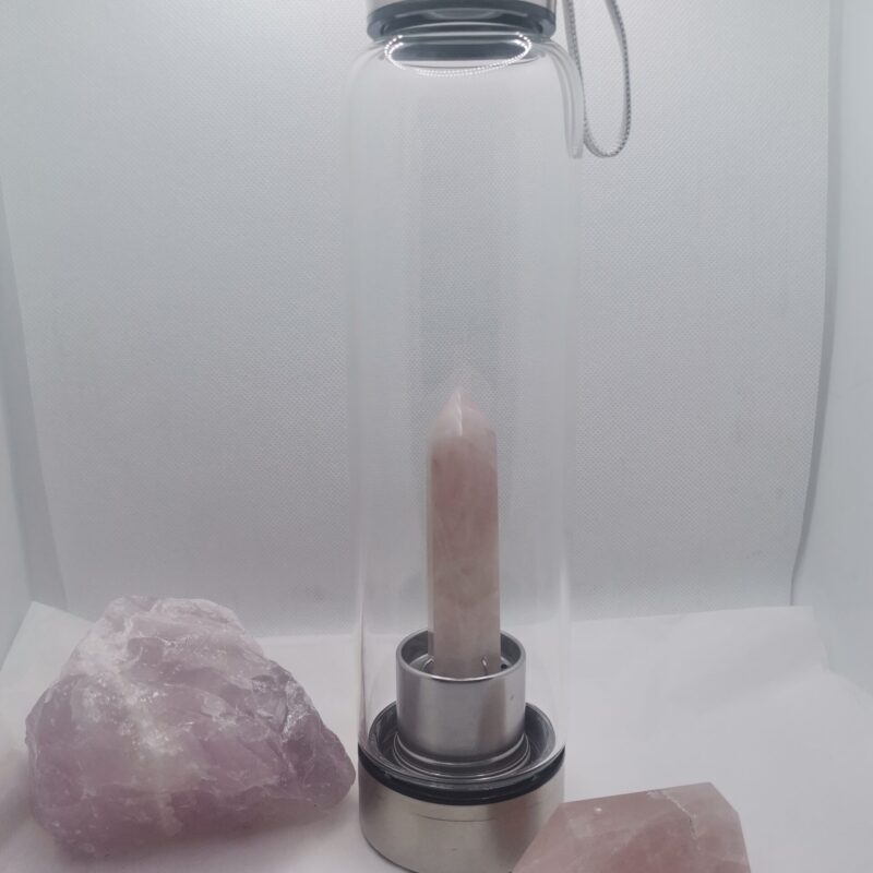 BOTELLA CUARZO ROSA PUNTA