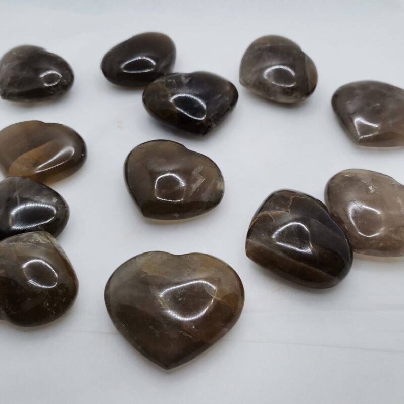 CORAZON CUARZO AHUMADO 50 GRAMOS