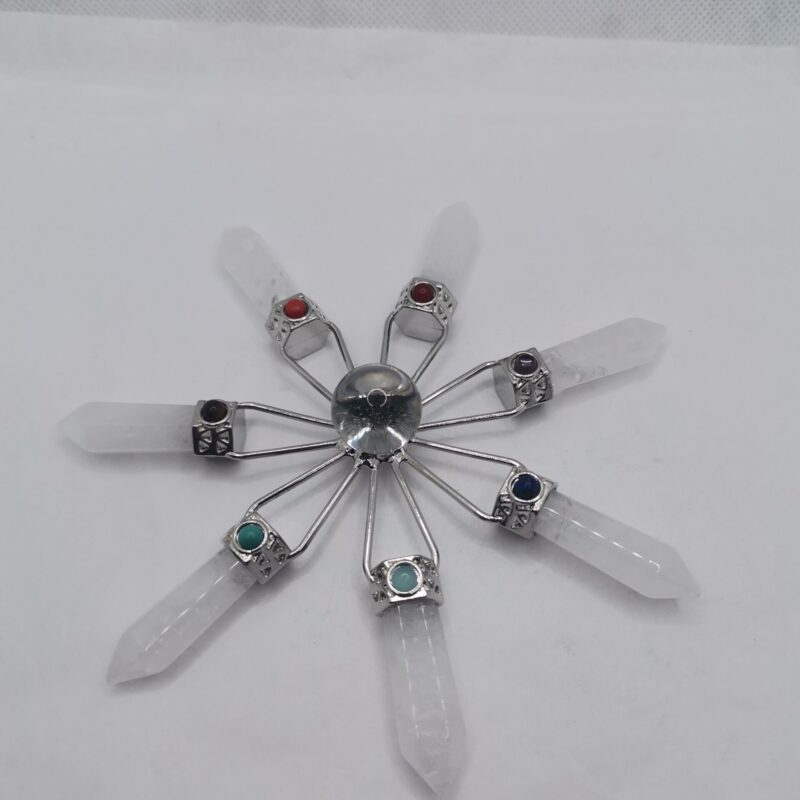 GENERADOR DE ENERGIA 7 CHAKRAS CUARZO BLANCO