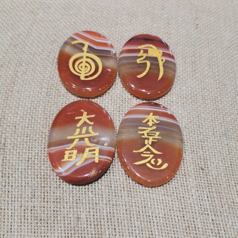 JUEGO MINERAL REIKI CARNEOLA