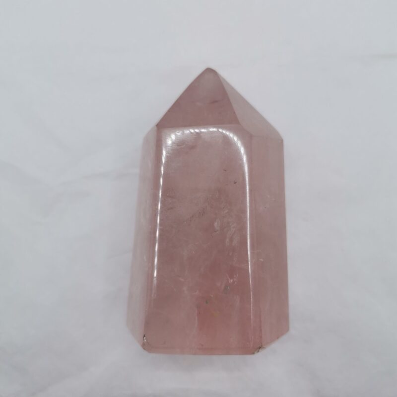 PUNTA DE CUARZO ROSA 321 GRAMOS