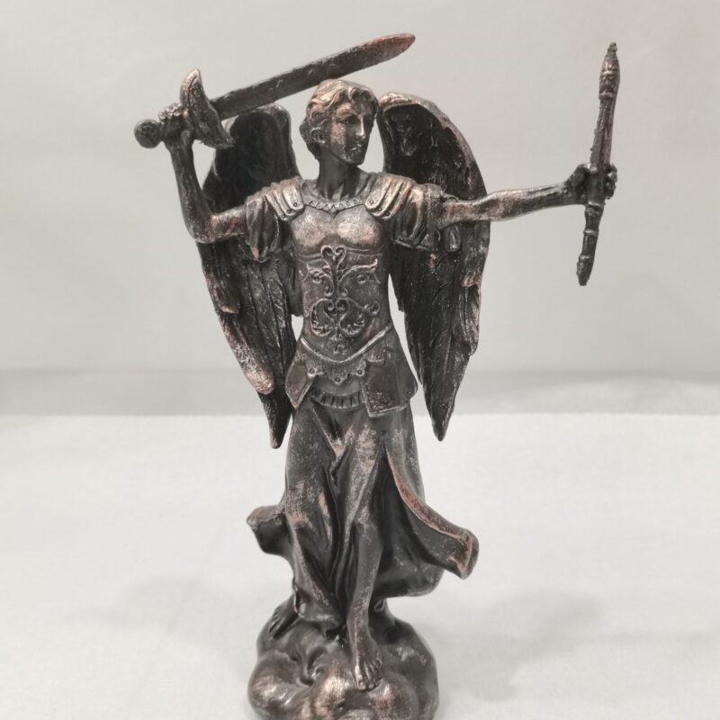 ARCANGEL SAN MIGUEL COLOR BRONCE 14 CM
