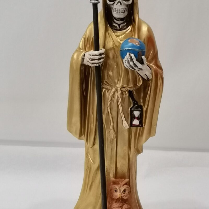 SANTA MUERTE DORADA 30 CM