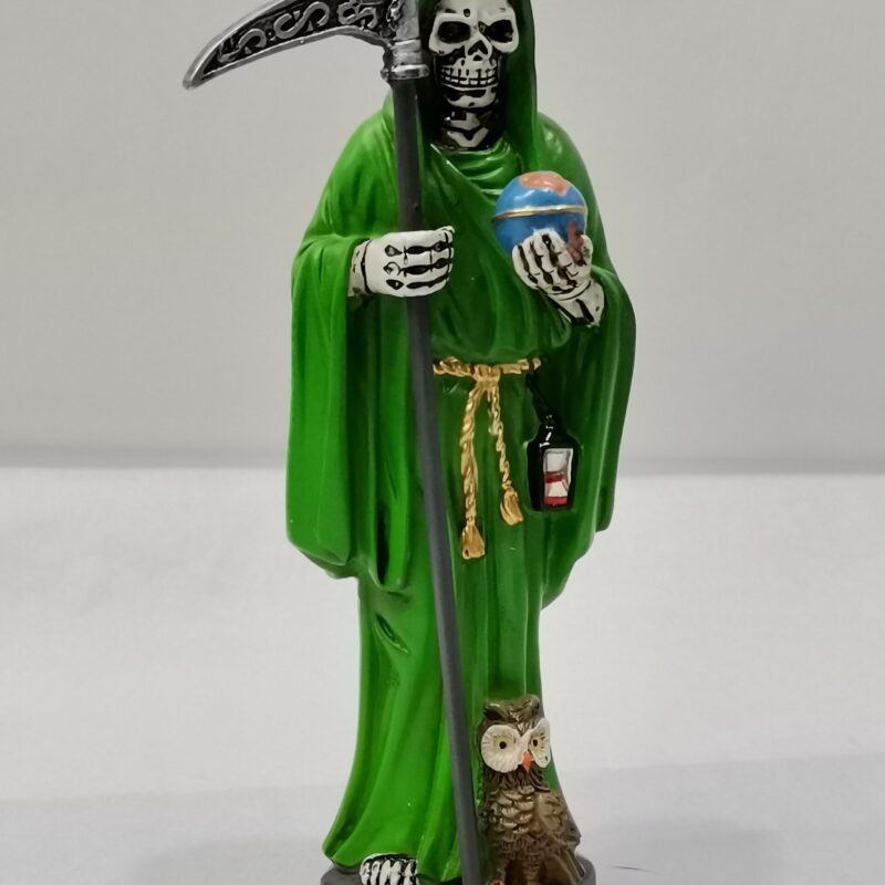 SANTA MUERTE VERDE 15 CM