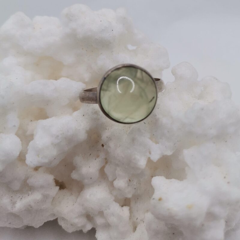 ANILLO PLATA CUARZO LIMON REDONDO ADAPTABLE