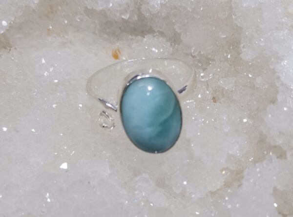 ANILLO PLATA LARIMAR ADAPTABLE