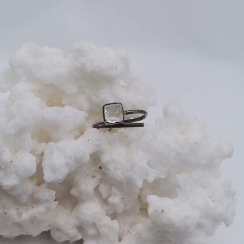 ANILLO PLATA PIEDRA LUNA ADAPTABLE