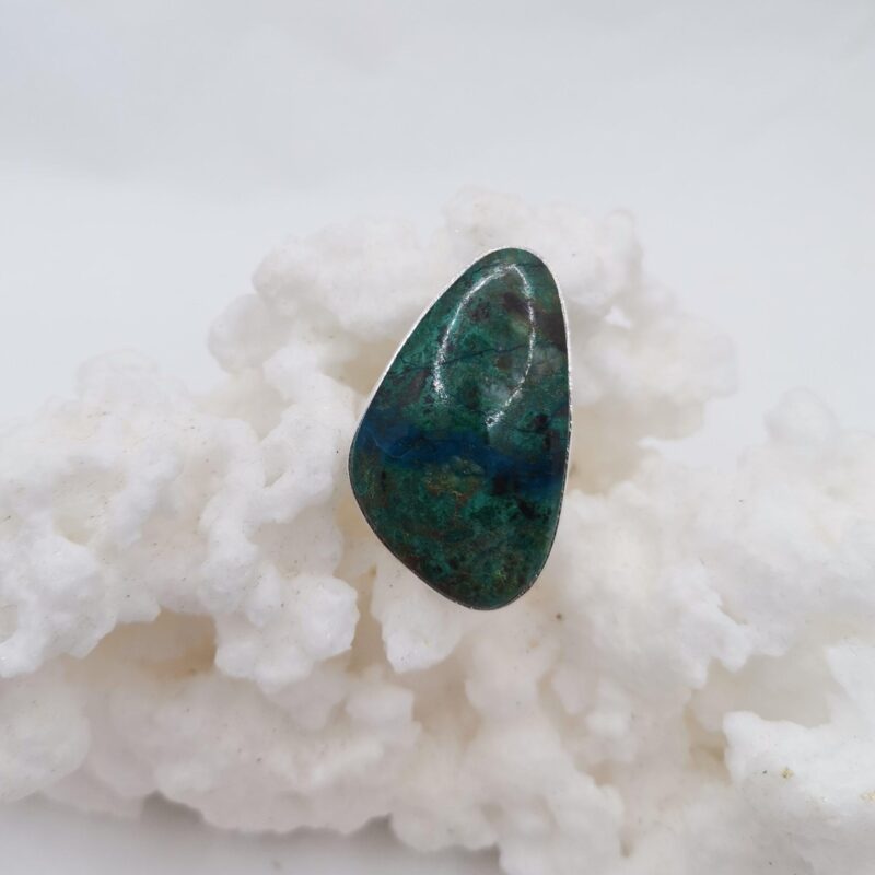 ANILLO PLATA DE LEY Y CRISOCOLA 70