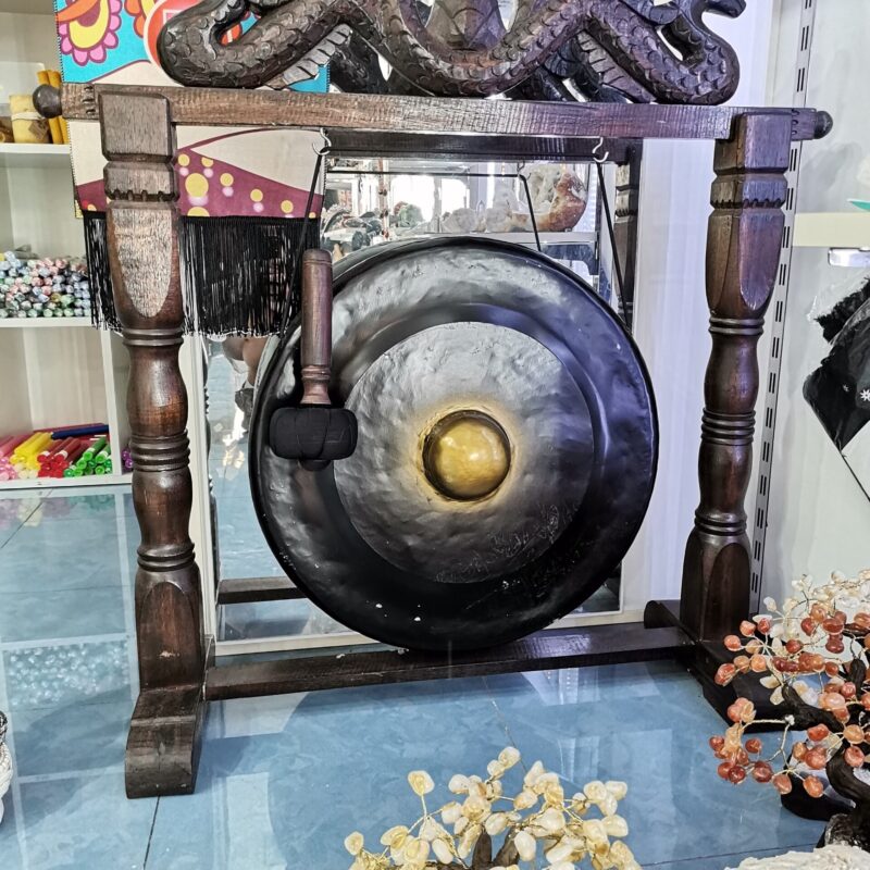 GONG CHINO CON SOPORTE MADERA