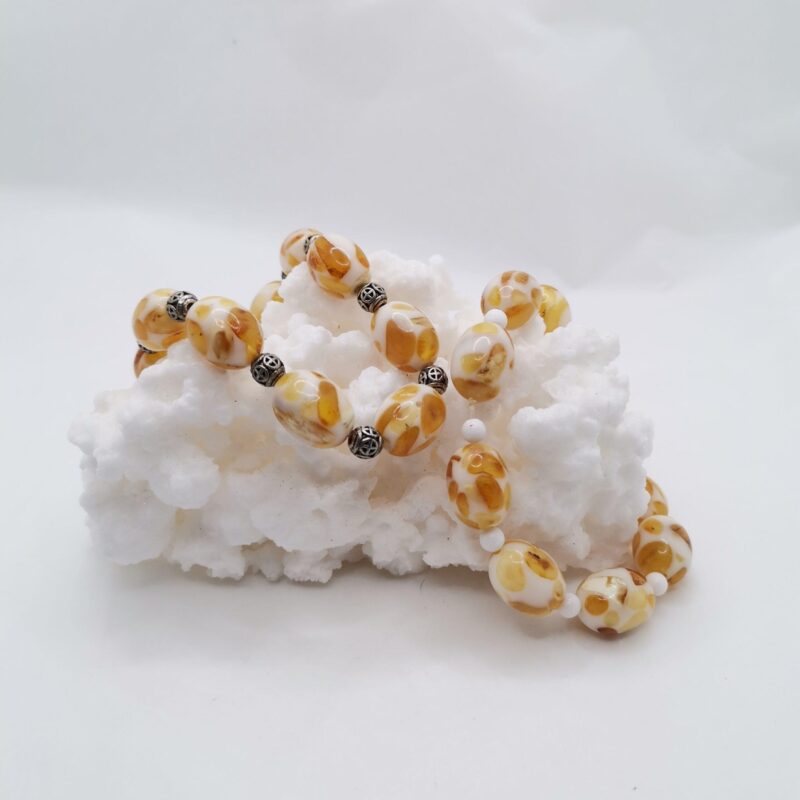 PULSERA AMBAR JASPEADO
