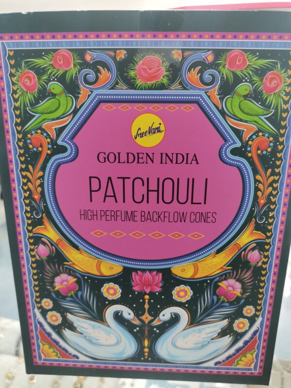 CONO REFLUJO PATCHOULI GOLDEN INDIA