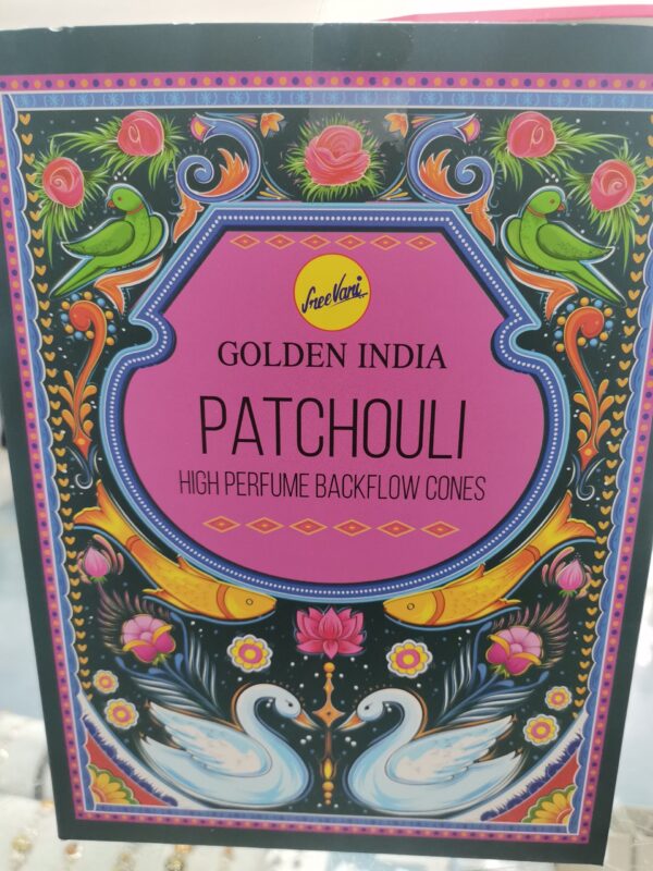 CONO REFLUJO PATCHOULI GOLDEN INDIA