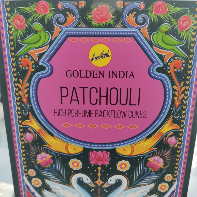 CONO REFLUJO PATCHOULI GOLDEN INDIA