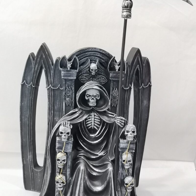 SANTA MUERTE SENTADA NEGRA 46 CM