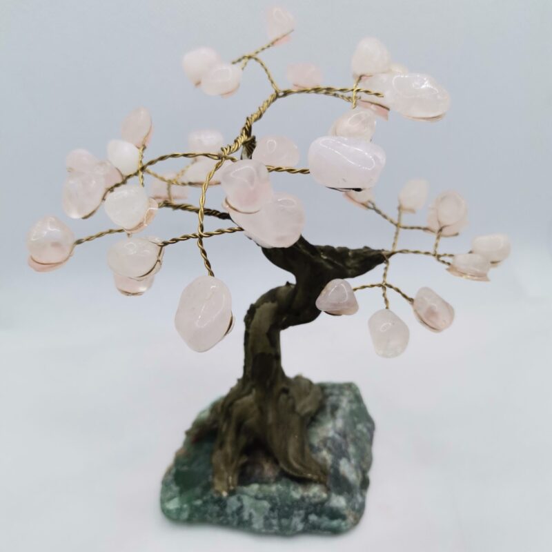 ARBOL DE MINERAL CUARZO VERDE Y CUARZO ROSA 230