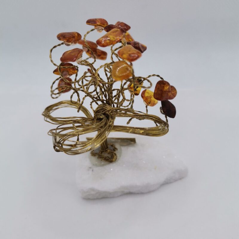 ARBOL DE MINERAL AMBAR PEQUEÑO