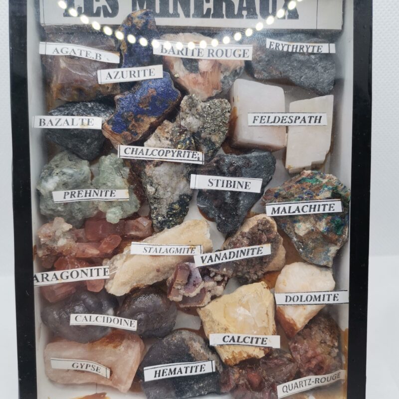 CAJA EXPOSITOR DE  MINERALES