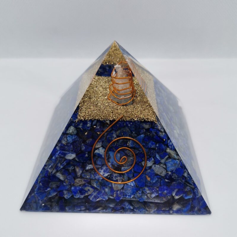 PIRAMIDE ORGONITA LAPISLAZULI 30
