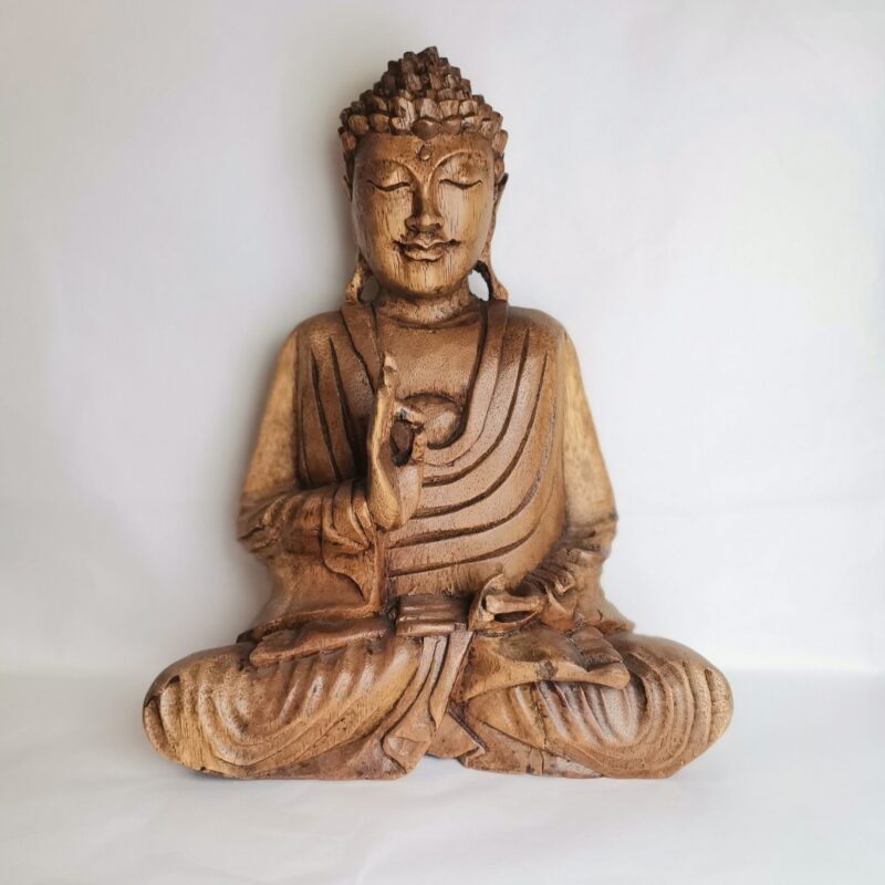 BUDA DE MEDITACION MADERA 90