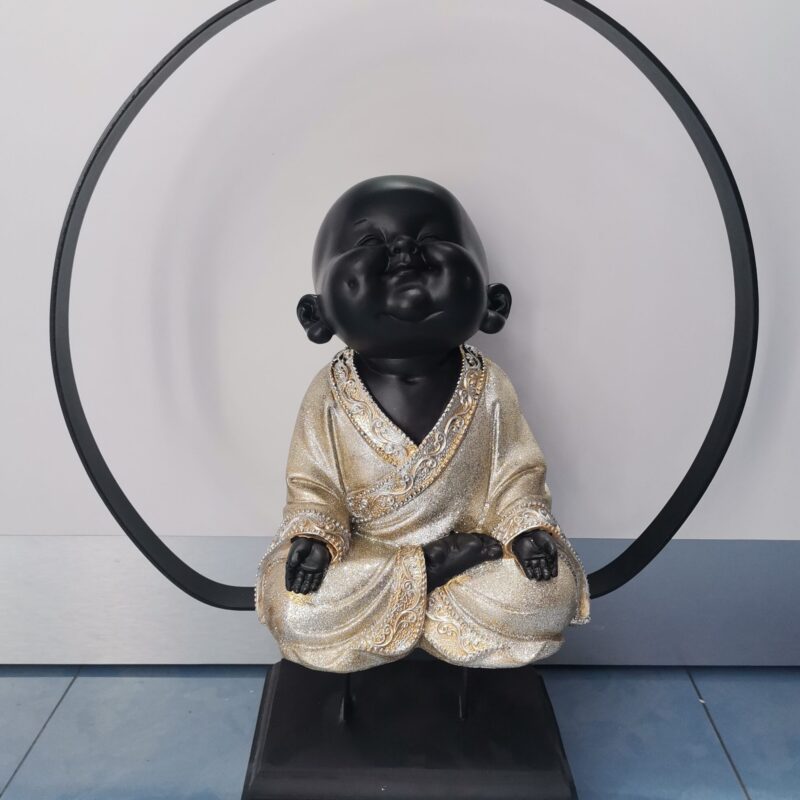 BUDHA NIÑO MEDITACION ARO METAL
