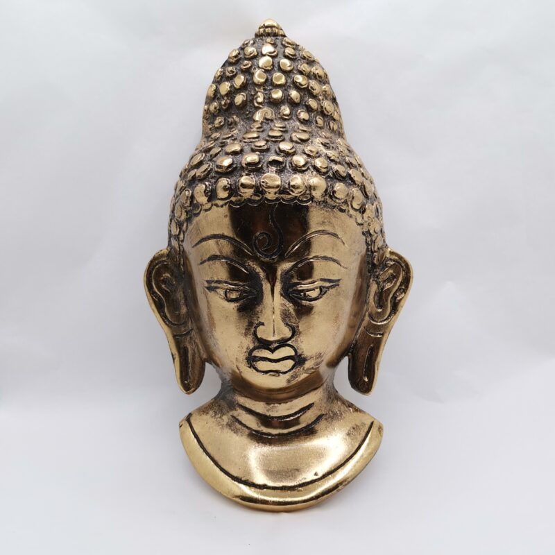 COLGADOR CABEZA BUDA DORADO