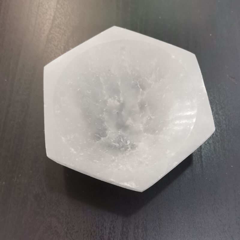 CUENCO SELENITA HEXAGONO 20