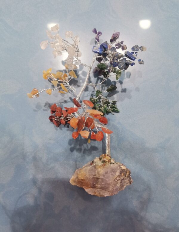 ARBOL BONSAI 7 CHAKRAS CHIP AMATISTA - Imagen 2
