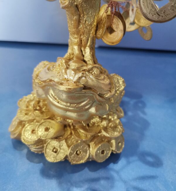 ARBOL BONSAI MONEDAS Y RANA FENG SHUI - Imagen 2