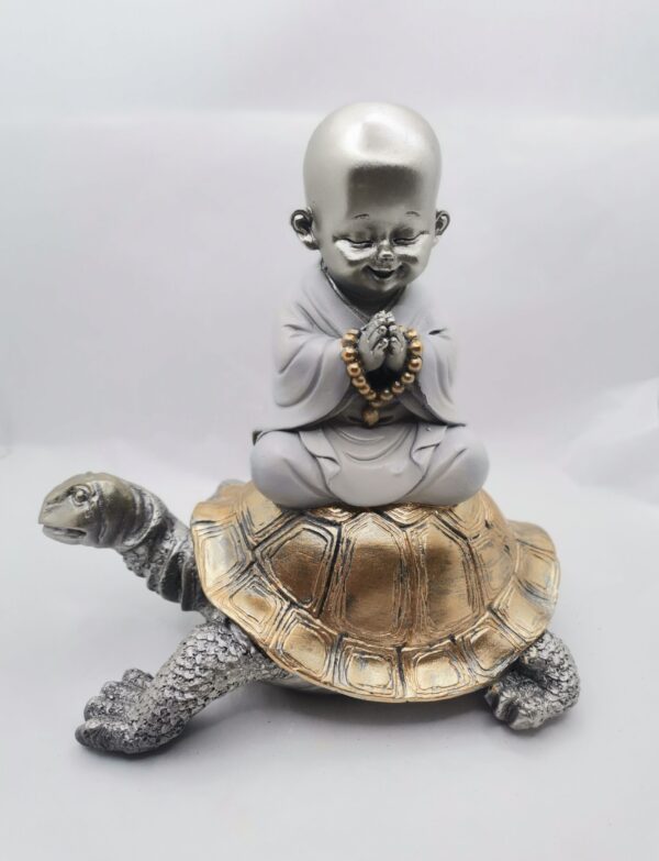 BUDHA NIÑO SOBRE TORTUGA DE LA PROSPERIDAD