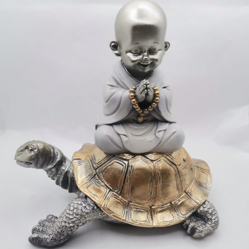 BUDHA NIÑO SOBRE TORTUGA DE LA PROSPERIDAD