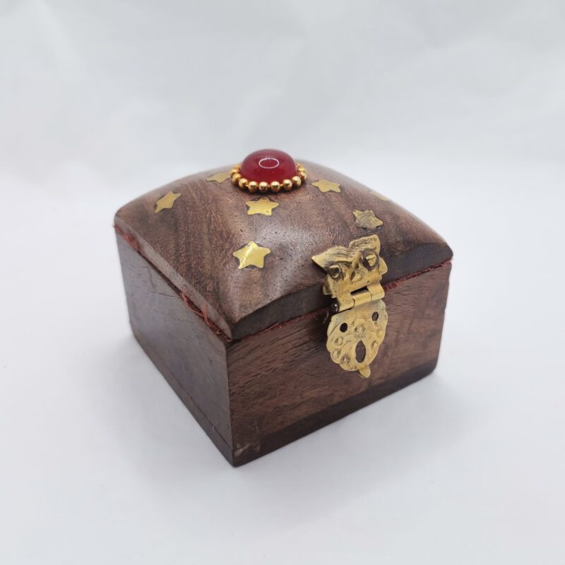 CAJA MADERA FORRADA PIEDRA