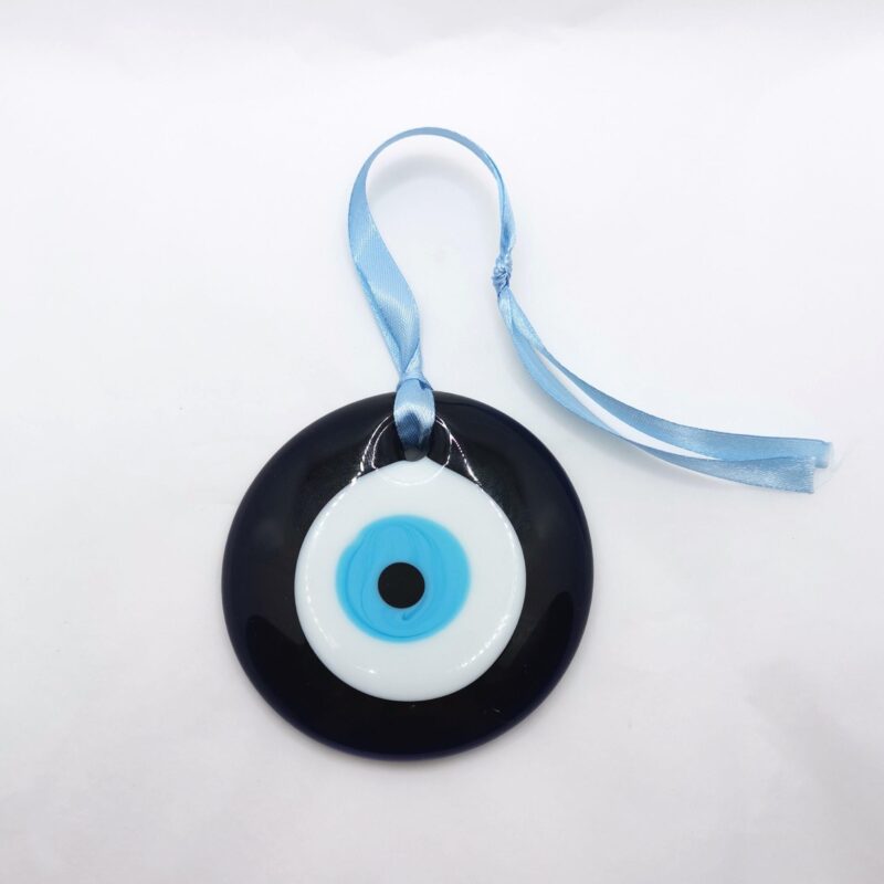 COLGADOR OJO TURCO CON LAZO AZUL GRANDE