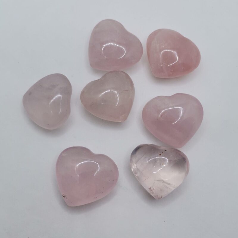 CORAZON CUARZO ROSA PEQUEÑOS