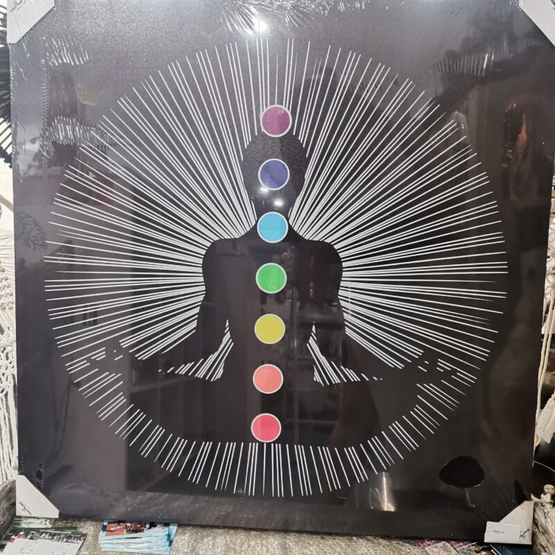 CUADRO BUDA NEGRO 7 CHAKRAS