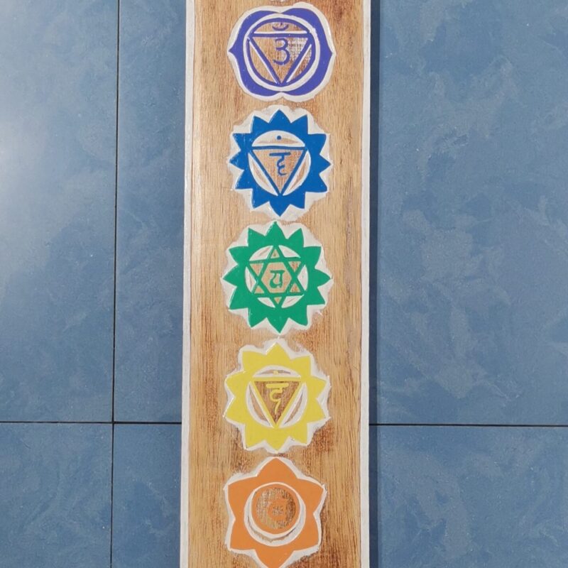 CUADRO SIETE CHAKRAS MADERA