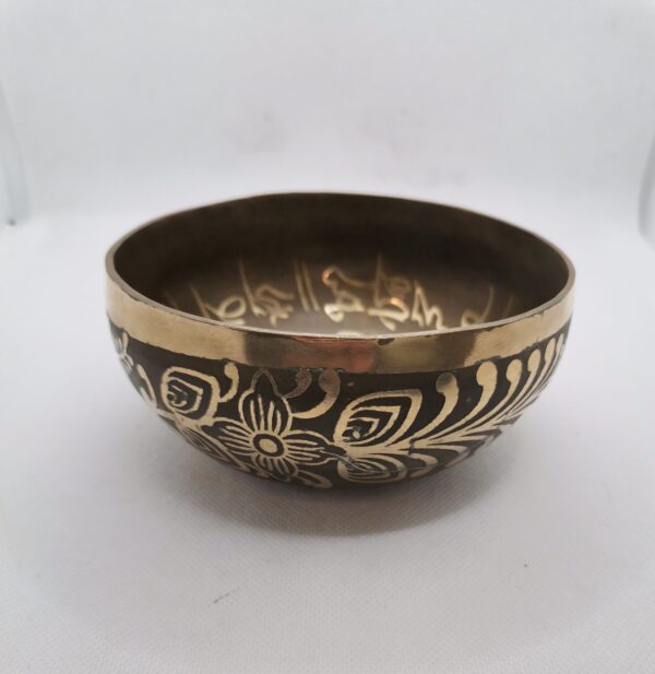 CUENCO TIBETANO 7 METALES GRABADO 12,50 CM