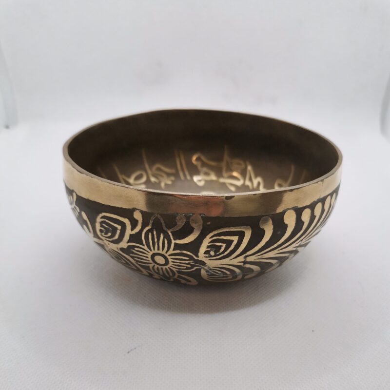 CUENCO TIBETANO 7 METALES GRABADO 12,50 CM
