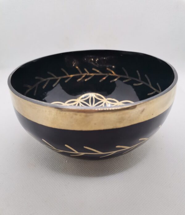 CUENCO TIBETANO 7 METALES GRABADO 14 CM - Imagen 3
