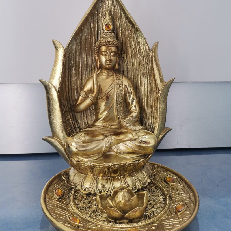 INCENSARIO BUDHA DE MEDITACION FLOR DE LOTO