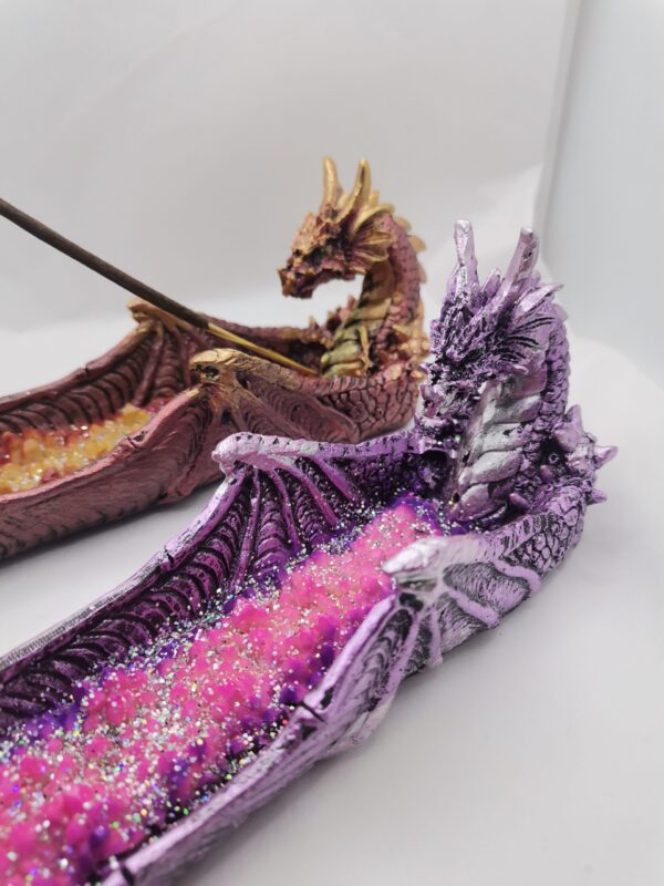 INCENSARIO DRAGON PURPURINA - Imagen 2
